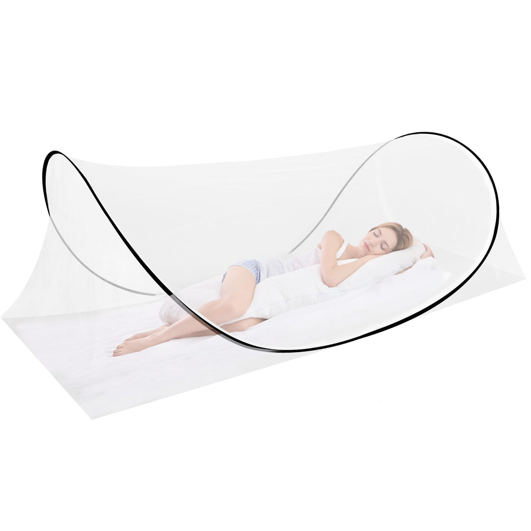 Moskitonetz Pop Up Einzelbett, 200*90*60cm, Faltbares Mosquito Netz Reise Ohne Aufhängung, Tragbares