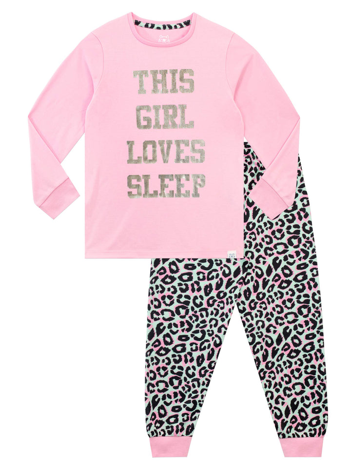 Harry Bear Schlafanzug Mit Sleep Aufdruck | Pyjamas Für Mädchen | Kinderpyjamas | Pyjamas Mädchen 12
