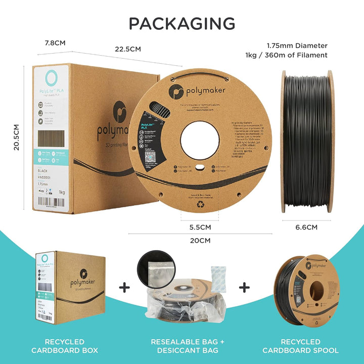 Polymaker PC-ABS Schwarz - 1,75mm - 1kg