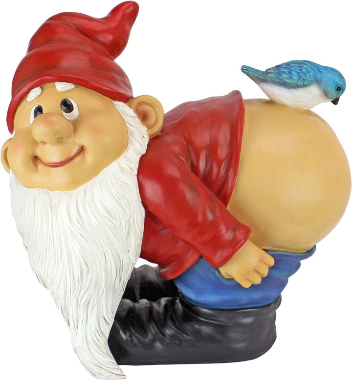 Design Toscano Gartenzwerg Loonie Moonie, mehrfarbig, Masse: 23 x 30,5 x 30,5 cm Gnome Statue: Large