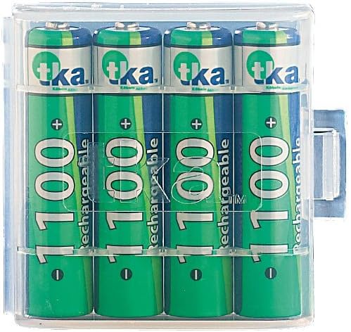 tka Köbele Akkutechnik Akku Batterien: 20er-Set NiMH-Akkus Typ AAA/Micro, 1.100 mAh, mit Aufbewahrun
