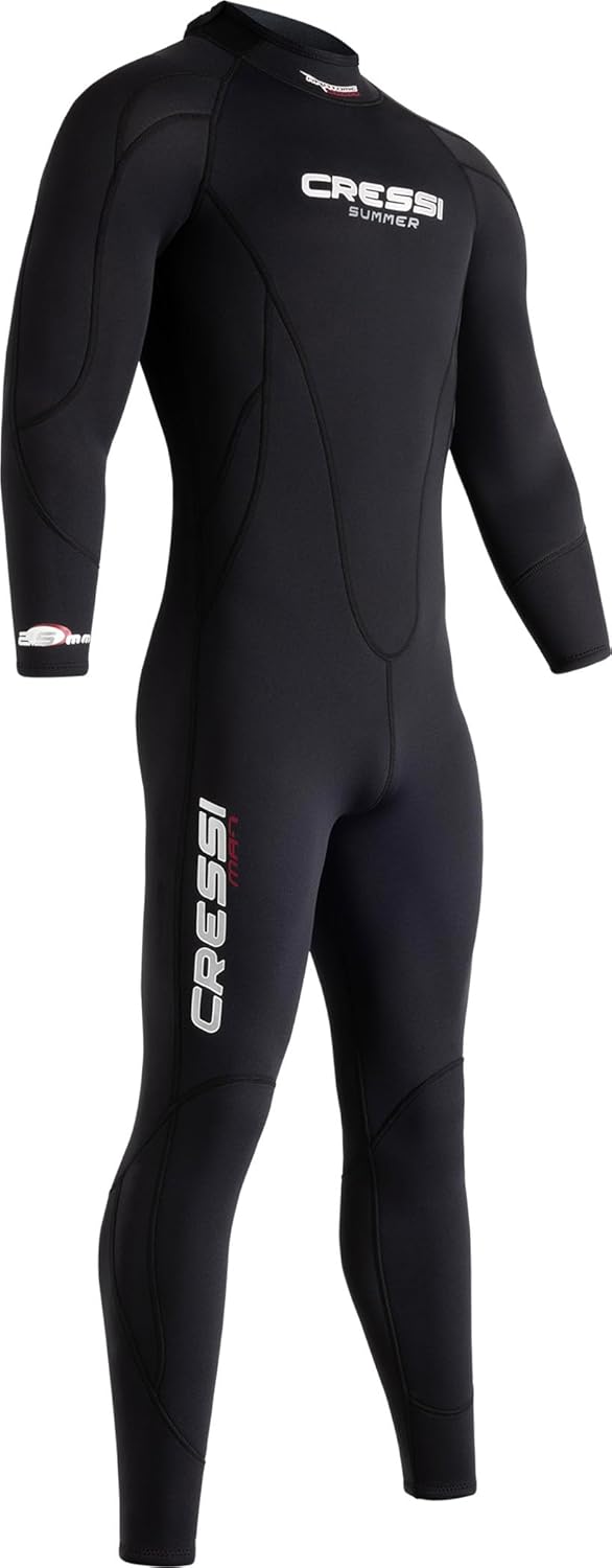 Cressi Herren Summer Man Neopren 2.5 Mm Taucheranzug L Schwarz, L Schwarz