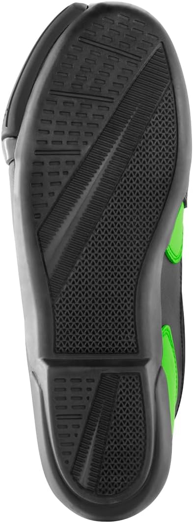 Bogotto Lap Motorradschuhe, schwarz/grün, 42, 42 EU Schwarz Grün