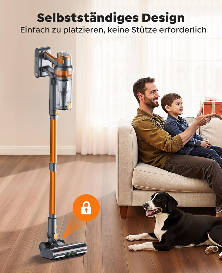 SMOTURE Akku Staubsauger, 50.000 Pa, 65 Min Laufzeit für zu Hause, Leichter Staubsauger Kabellos mit