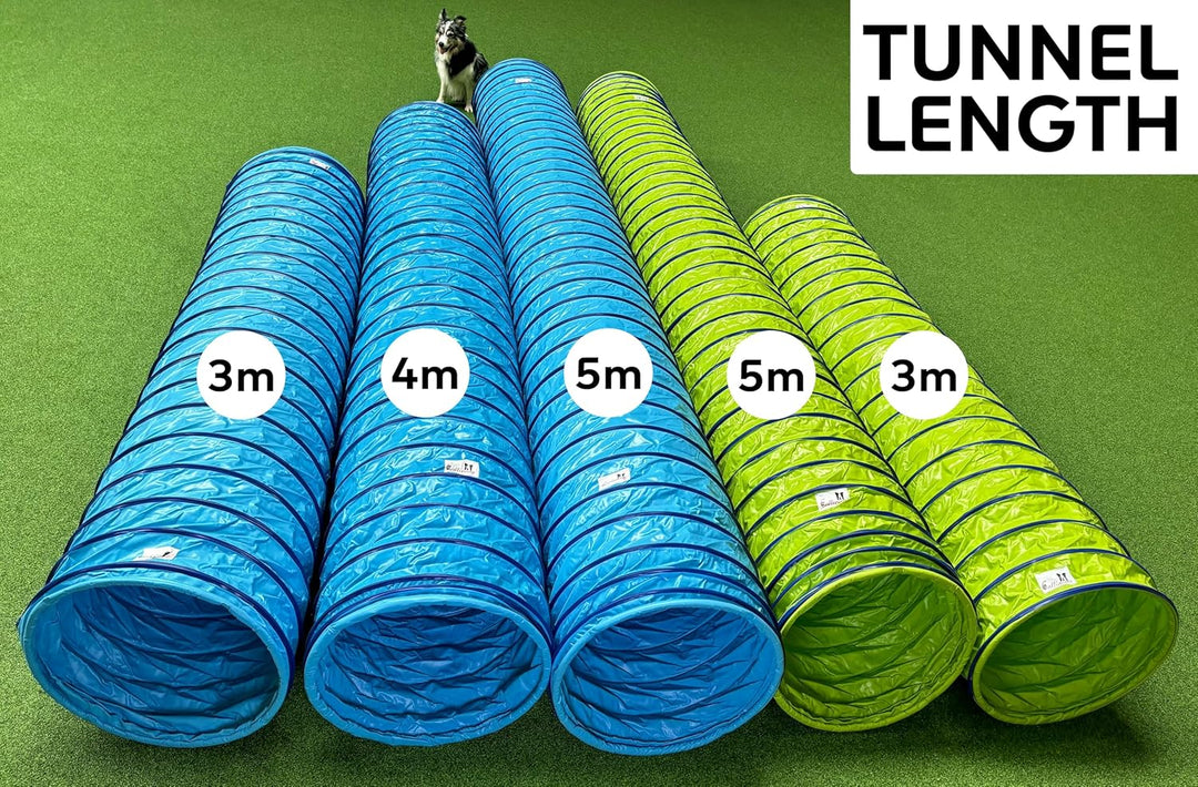 Callieway® Dog Agility Tunnel Profi Hunde Tunnel Agility Gerät (Stützsandsäcke bereits inklusive) (5