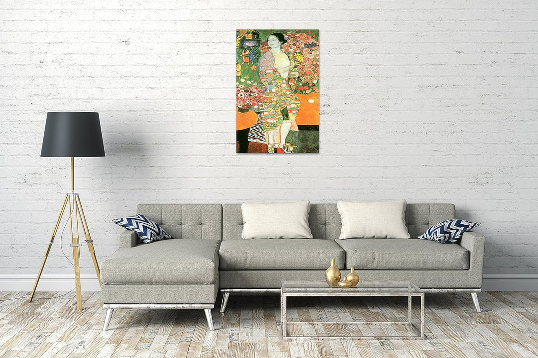 Printed Paintings Leinwand (80x120cm): Gustav Klimt - Der Tanz (1918) 80x120 cm, 80x120 cm