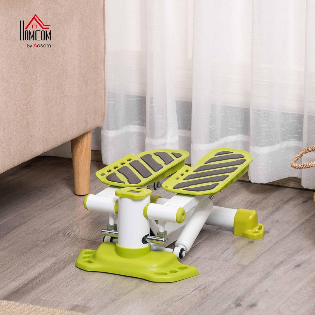 HOMCOM Mini Stepper für Zuhause, rutschfest Up-Down Stepper mit LCD-Anzeige, Stepper Hometrainer mit