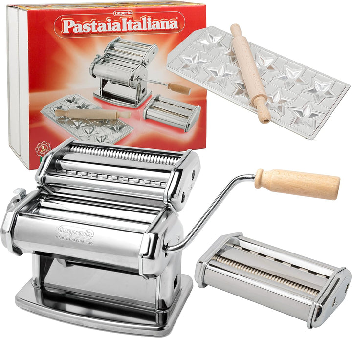 Imperia Italienische Nudeln Selber Machen, Nudelmaschinen-Set, Geschenk
