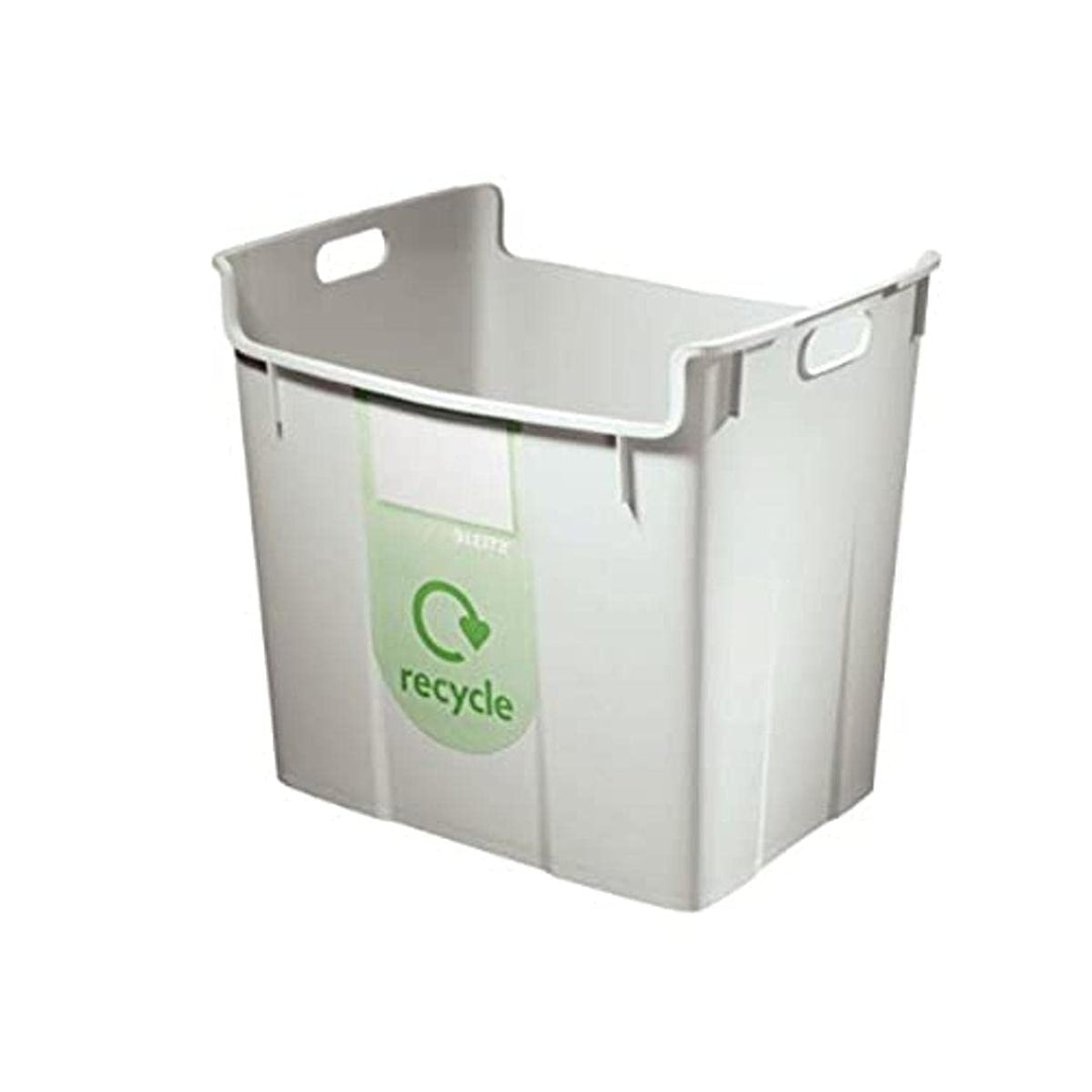Leitz Wertstoffsammelbehälter 40 Liter, Grau, 52090085, Grau