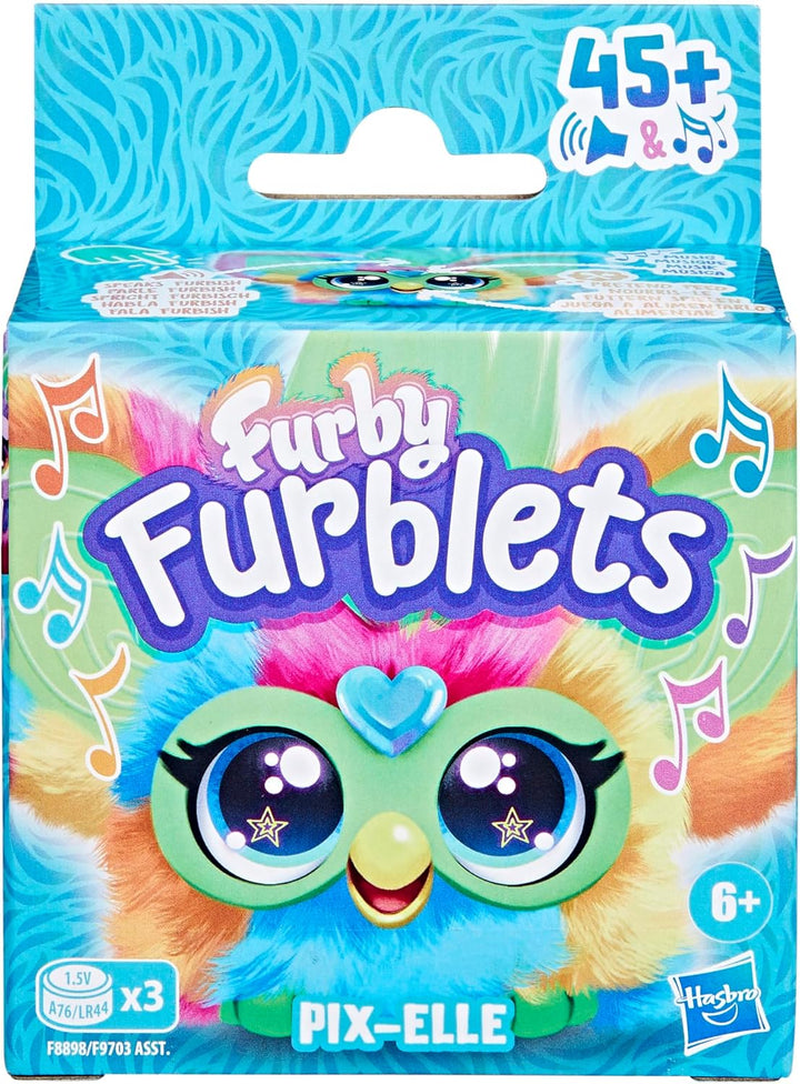 Furby Furblets 3er Pack - Mello-Nee, Hip-Bop und Pix-Elle elektronische Mini-Plüschspielzeuge