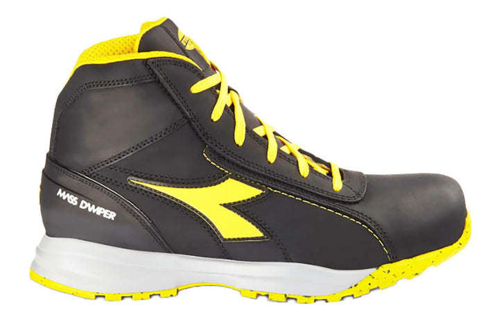 Diadora Unisex Glove MDS Mid S3 HRO SRC Bootsschuh 43 EU Schwarz, 43 EU Schwarz