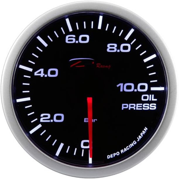 Depo Racing WA-Series Instrument - Öldrück 0,0>10,0 bar - 52mm