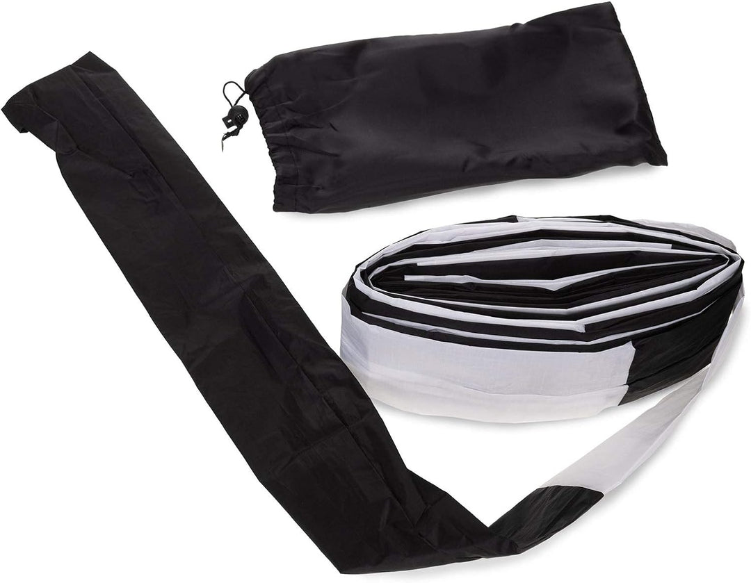 Skymonkey Tubetail Drachenschwanz, Schlauch [10m; 15m], schwarz-weiss 15.0 Meter, 15.0 Meter