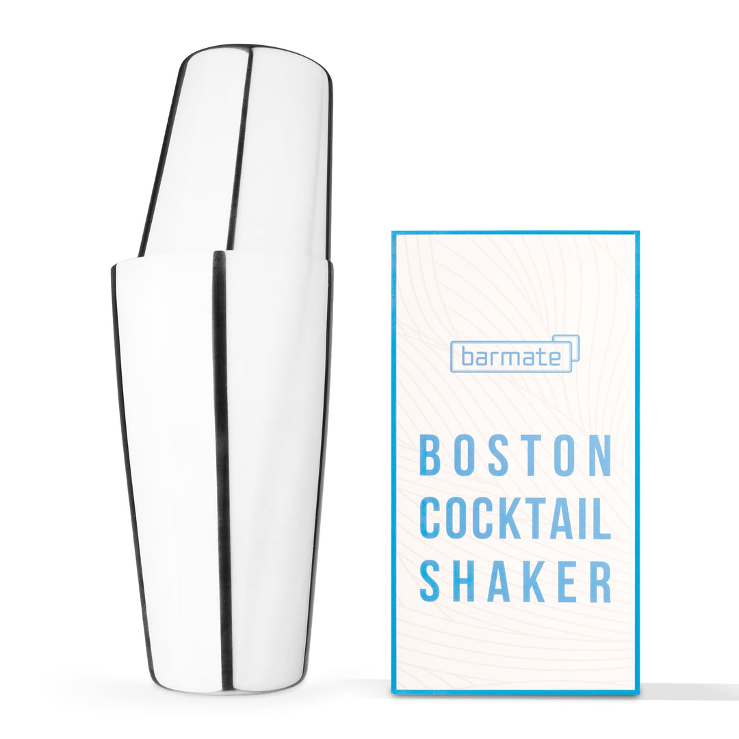 barmate Cocktail Shaker aus Edelstahl, Profi Boston Shaker, hochwertiges Barzubehör, 2-teilig 750ml