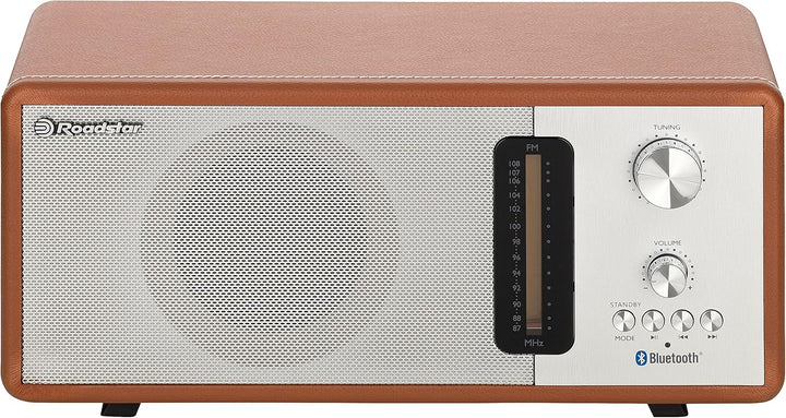 Roadstar HRA-1350 US/BT Retro-Radio mit Bluetooth, 40 Watt Musikleistung (Bluetooth, USB, SD-Karten-