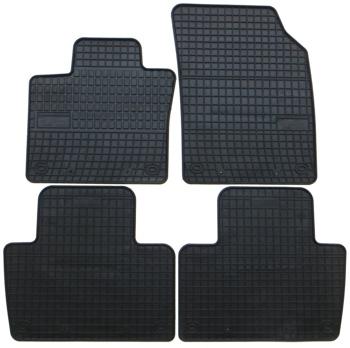 Bär-AfC VO63653 Gummimatten Auto Fussmatten Schwarz, Erhöhter Rand, Set 4-teilig, Passgenau für Volv