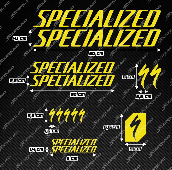 Stickersland® Aufkleber-Set kompatibel mit Rahmen MTB Mountainbike und Helm | Aufkleber-Aufkleber fü