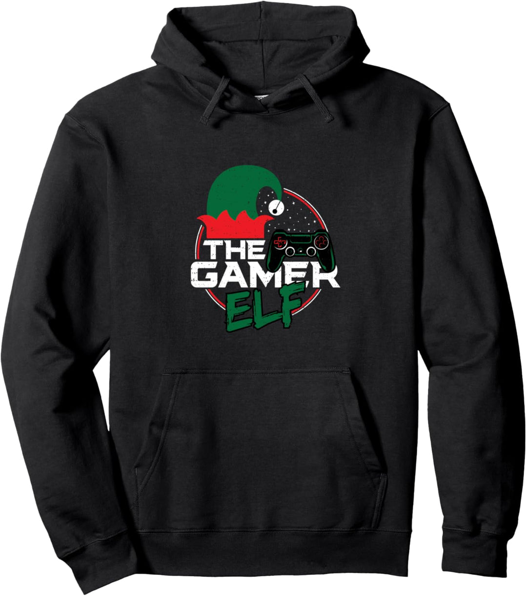 Zocken: The Gamer Elf - Weihnachts Elfen Pullover Hoodie