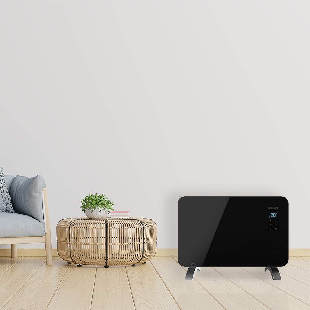 Cecotec Heizkonvektor mit Glasplatte Ready Warm 6670 Crystal Connection. 1000W, WiFi-Steuerung, eins