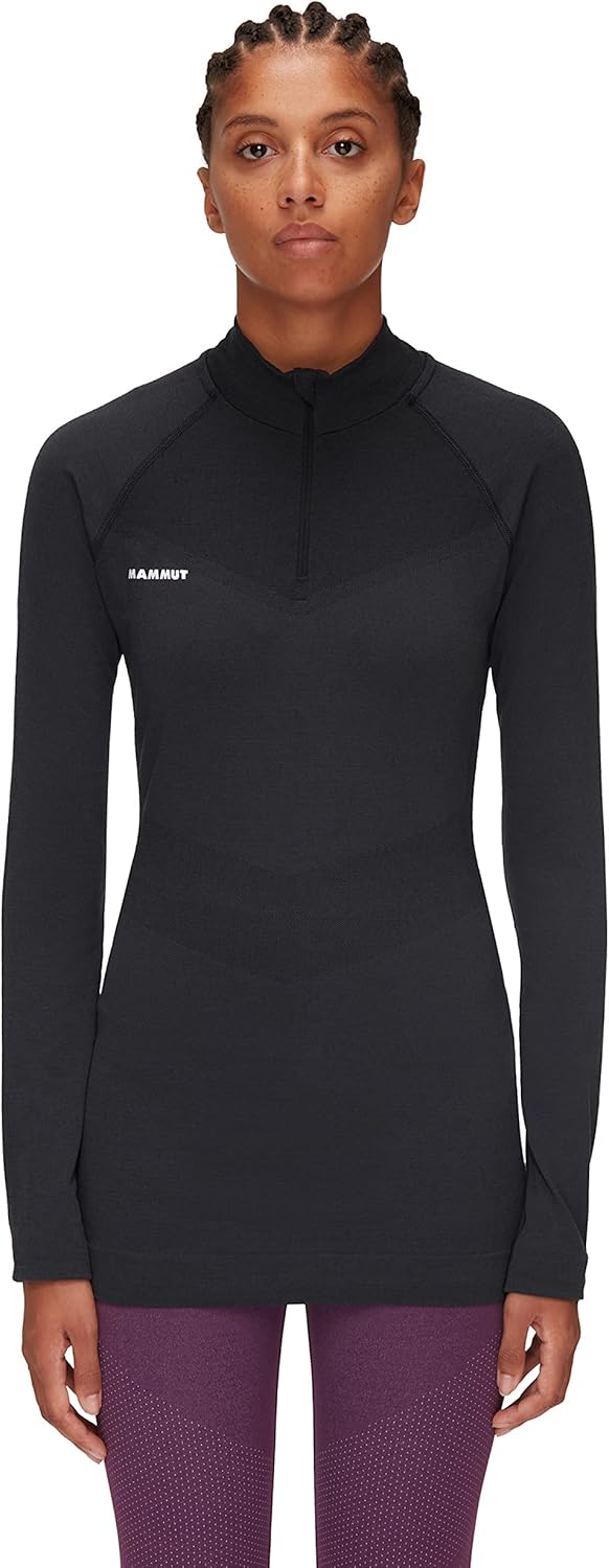 Mammut Damen Trift Half Zip Longsleeve S Schwarz, S Schwarz