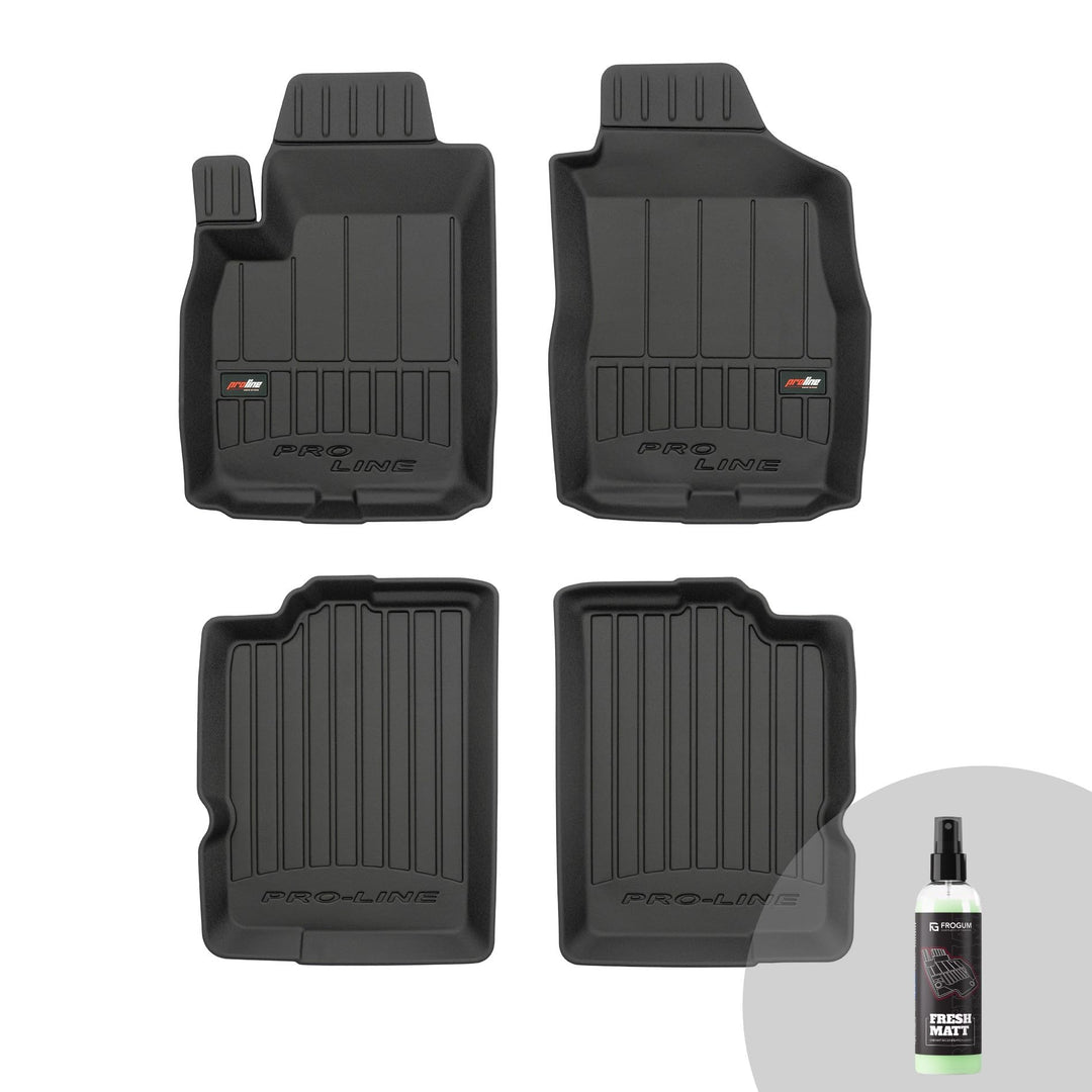 FROGUM ProLine 3D Gummimatten Exklusiven Auto Fussmatten Autofussmatten für FIAT Panda II 2003-2012