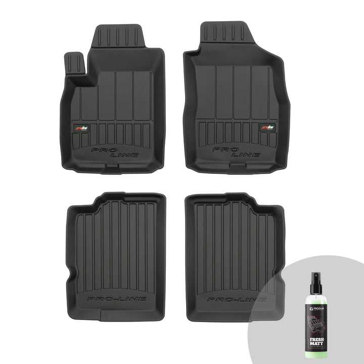 FROGUM ProLine 3D Gummimatten Exklusiven Auto Fussmatten Autofussmatten für FIAT Panda II 2003-2012