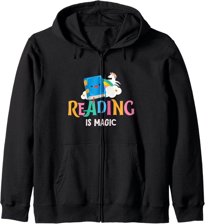 Cute Reader Reading is Magic Book Lovers Gift Kapuzenjacke