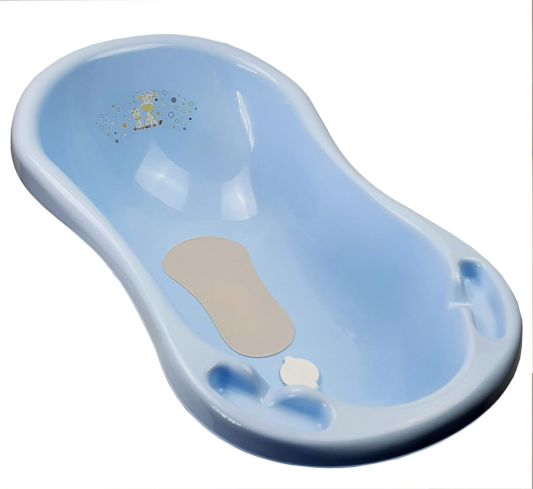 Baby Badeset Badewanne mit Abfluss Schemel Toilettentrainer blau