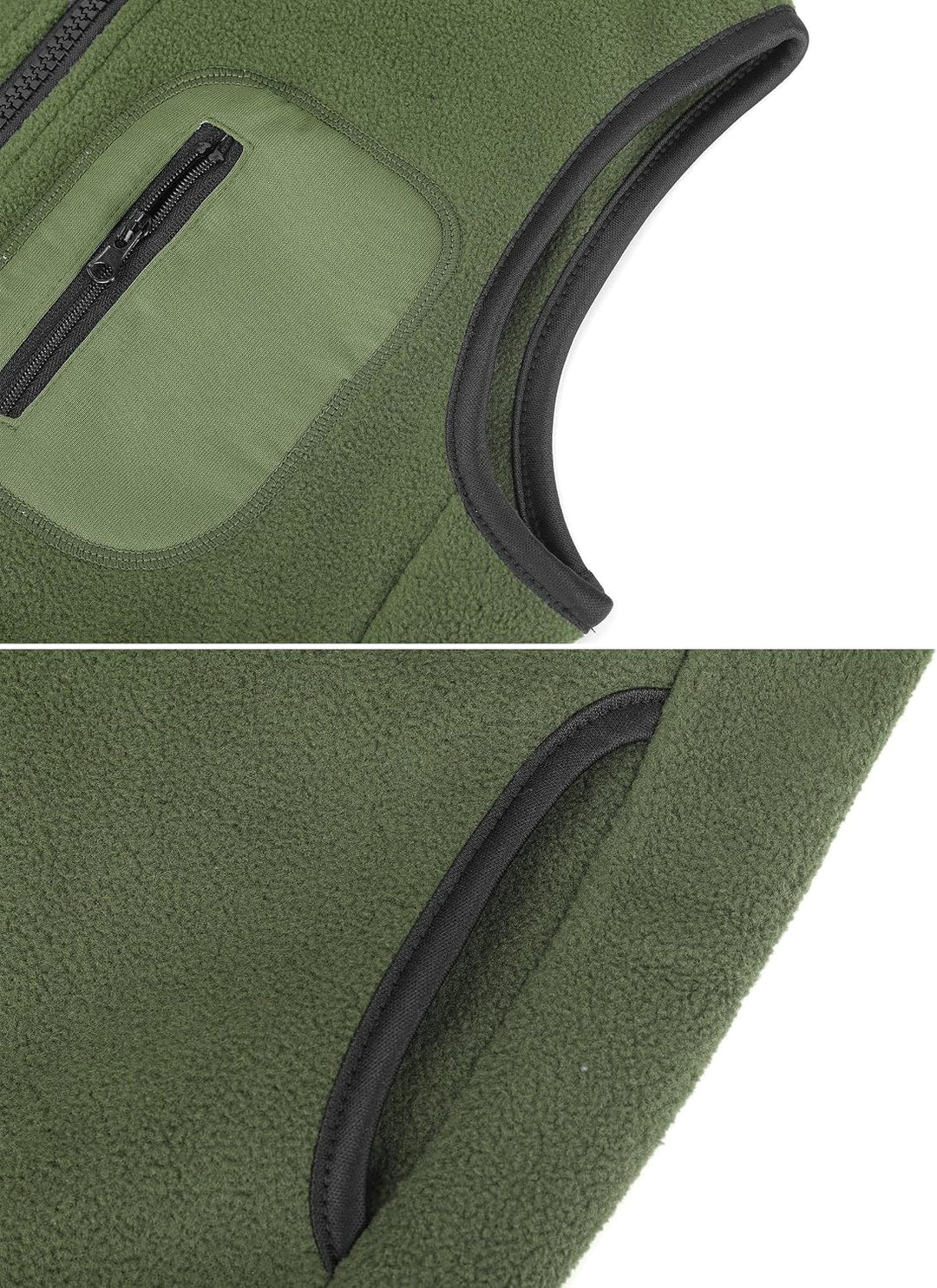 Kleinkind Kinder Fleeceweste Stehkragen Ärmellose Jacke Polar Fleece Reissverschluss Weste Solide El