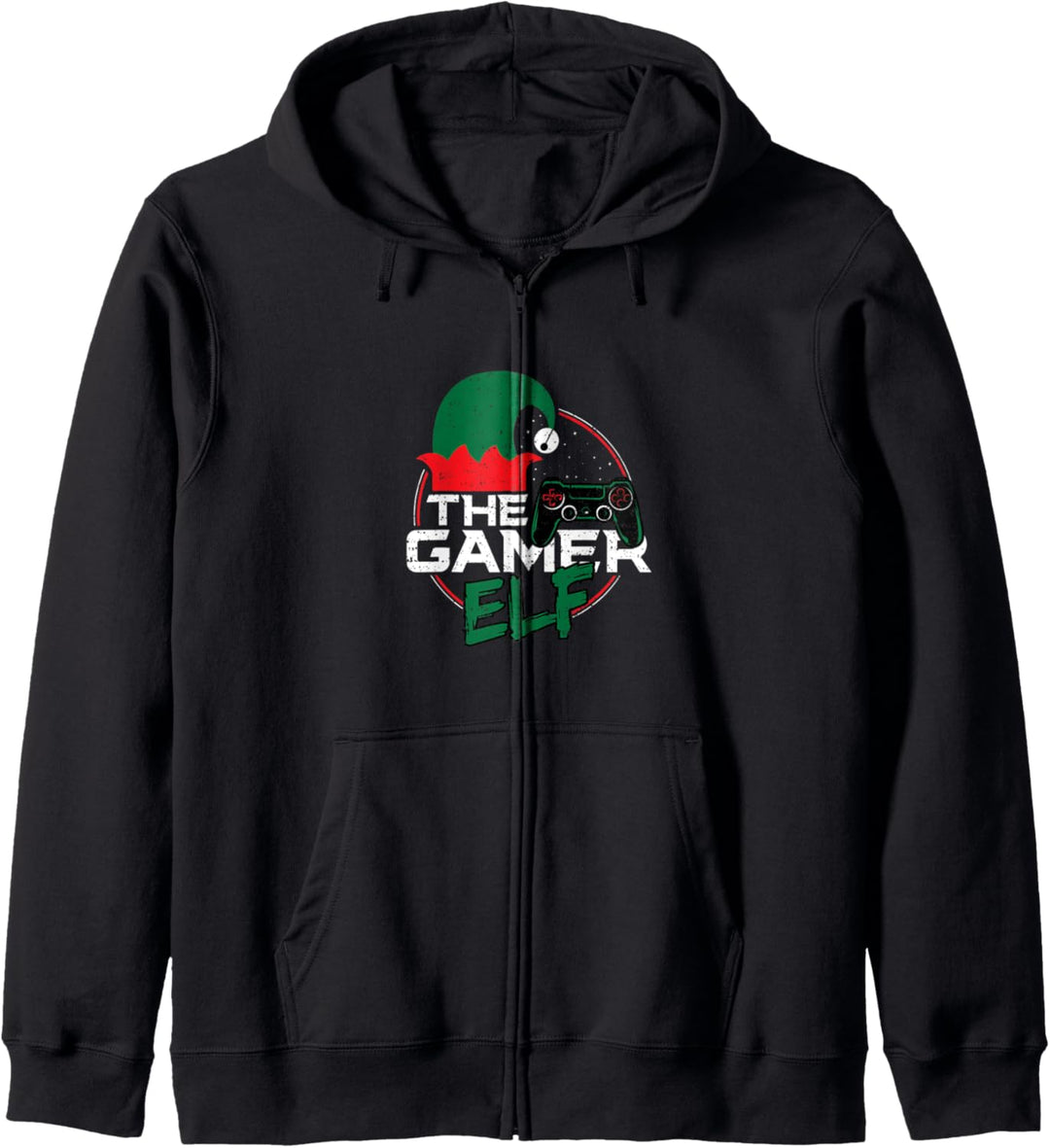 Zocken: The Gamer Elf - Weihnachts Elfen Kapuzenjacke