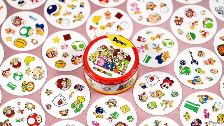 Asmodee - Dobble: Super Mario – Gesellschaftsspiele – Kartenspiel – Spiel für Kinder, Erwachsene und
