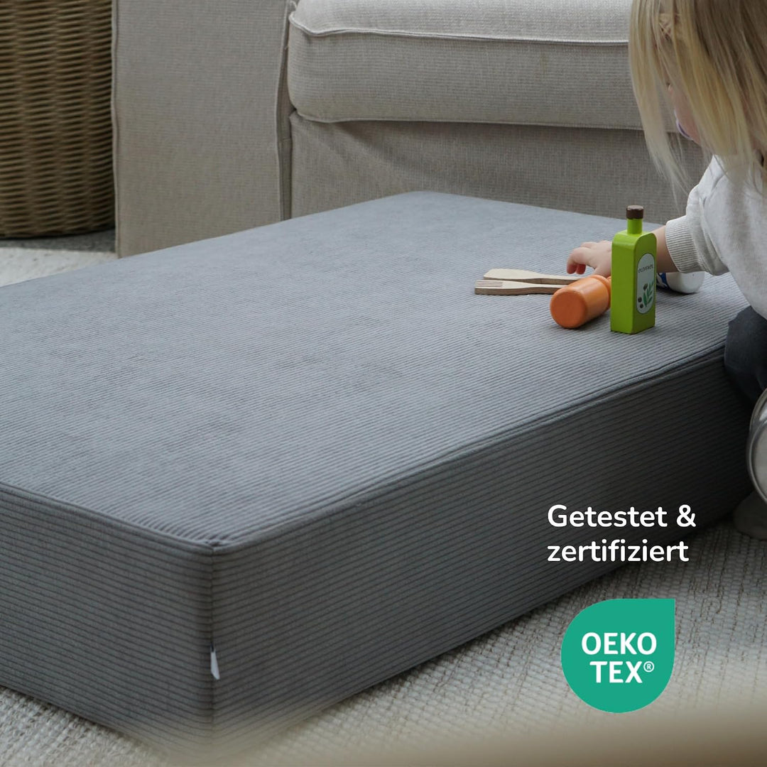 Cord Hüpfmatratze für Kinder – 107x70x17cm | Indoor Sprungmatte – Made in Germany | Weich, Sicher &
