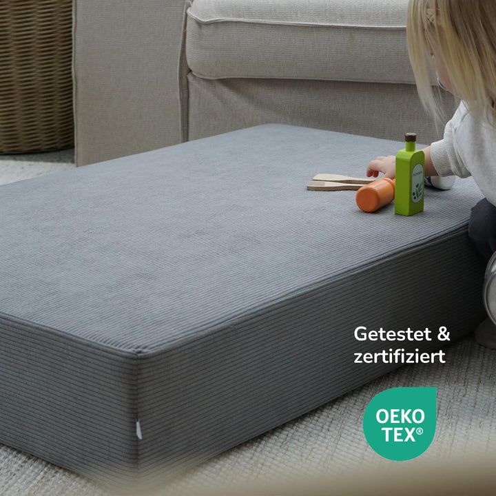 Cord Hüpfmatratze für Kinder – 107x70x17cm | Indoor Sprungmatte – Made in Germany | Weich, Sicher &