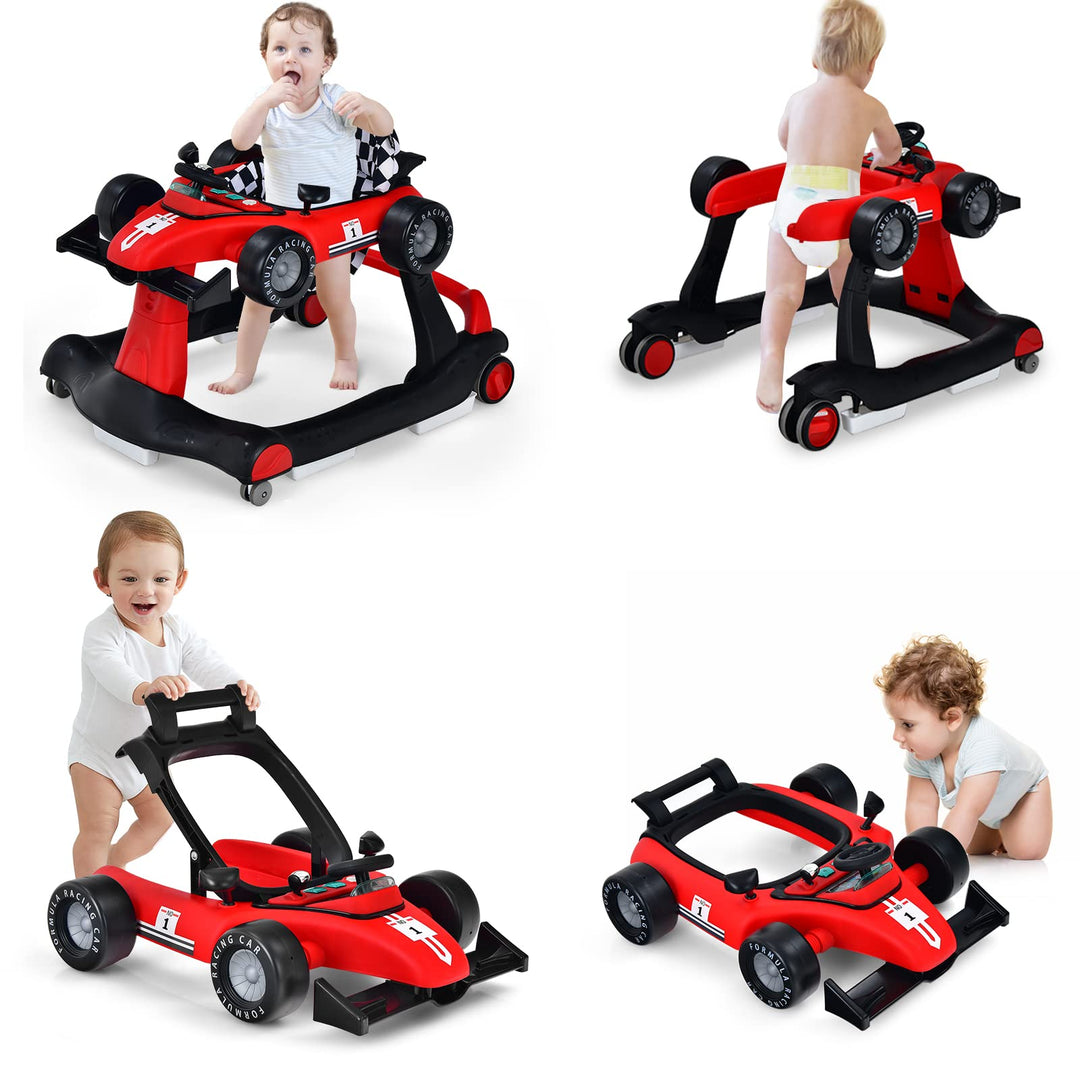 LIFEZEAL Lauflernhilfe Baby Höhenverstellbar &amp; Klappbar, 3 in 1 Babywalker, Baby Gehfrei ab 6 Monate