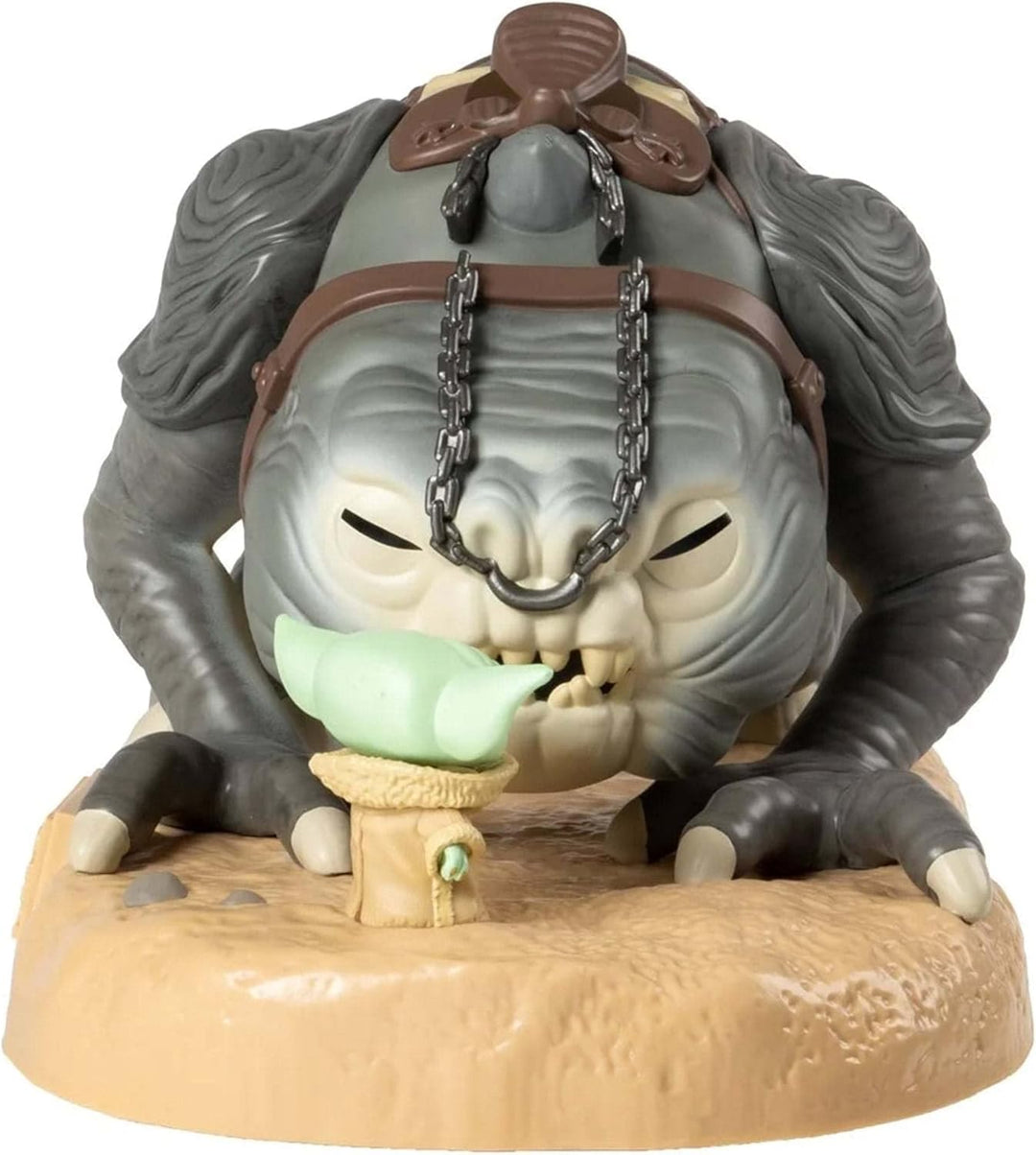 Funko Star Wars: The Book of Boba Fett Super Sized Jumbo Pop! Vinyl Figur Grogu with Rancor 25cm