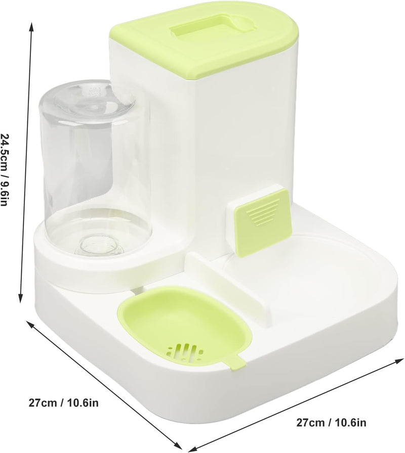 RiToEasysports Automatischer Hunde-Katzen-Schwerkraft-Futter- und Wasserspender-Set, 2,2-l-Futterbeh