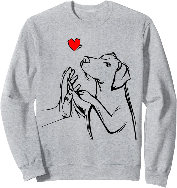 Magyar Vizsla Liebe Hunde Mama Frauchen Mädchen Kinder Sweatshirt