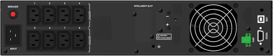 PowerWalker VI 1000 RLP Line-Interactive, 1 kVA 900 Watt, C14 In, 8 x IEC, (1 kVA 900, C14 In, 8 x I