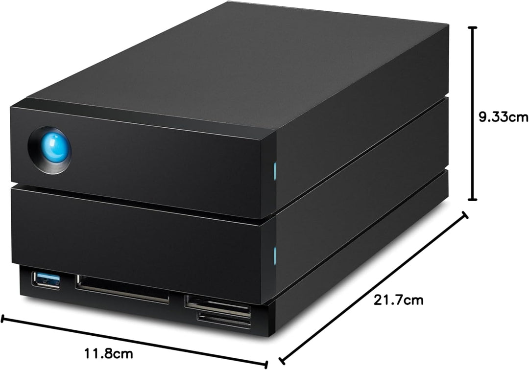 LaCie 2big Dock Thunderbolt 3 40TB externe Festplatte, 3.5 Zoll, Thunderbolt 3, RAID 1, 2, USB-C + C