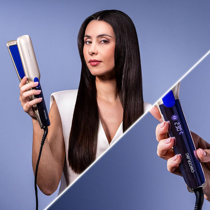 Cecotec Breites Glätteisen mit Kabel Lisse I-Twerk Max, 160-230 °C, Lisse i-Twerk Max