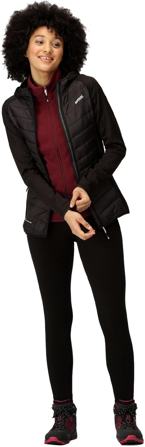 Regatta Damen Andreson VIII Hybrid Jacke leicht mit Kapuze RWN275 38 schwarz