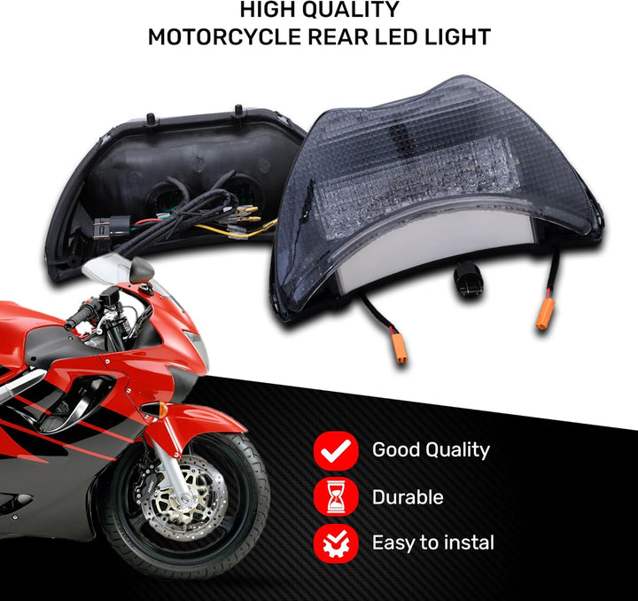 aVDB-moto LED Bremslicht/Rücklicht kompatibel mit HONDA CBR 600 F / F4 1999-2001 Plug & Play mit int