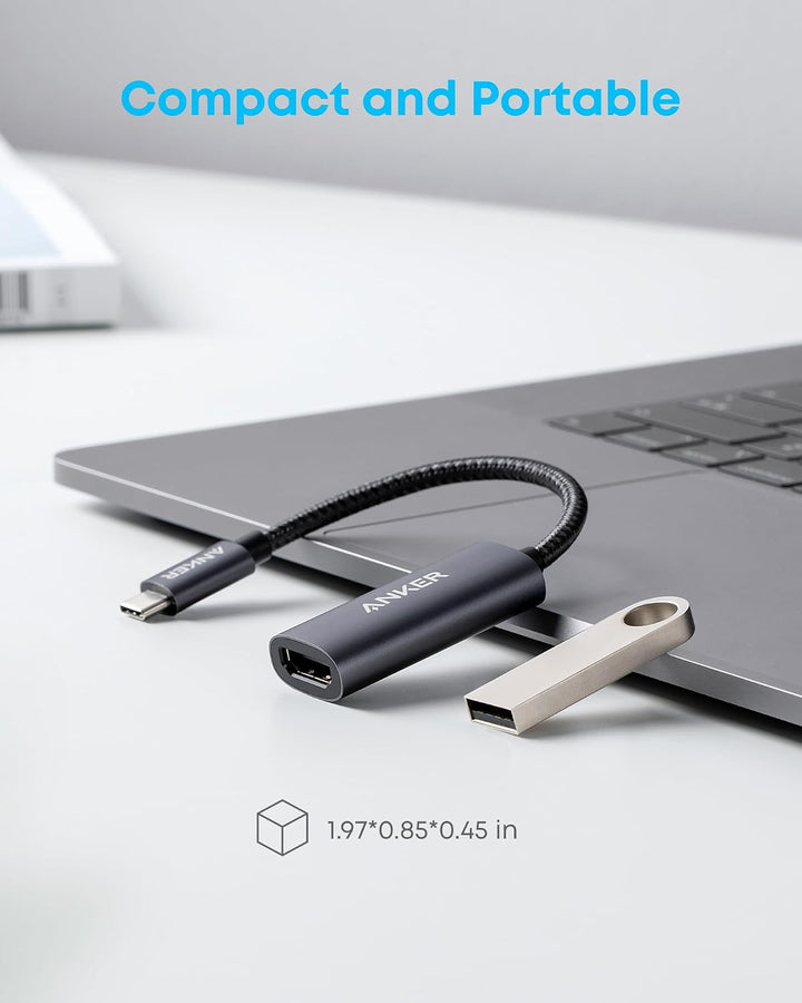 Anker PowerExpand+ USB-C auf HDMI Adapter aus Aluminium, kompakter, 4K 60Hz, für MacBook Pro, MacBoo