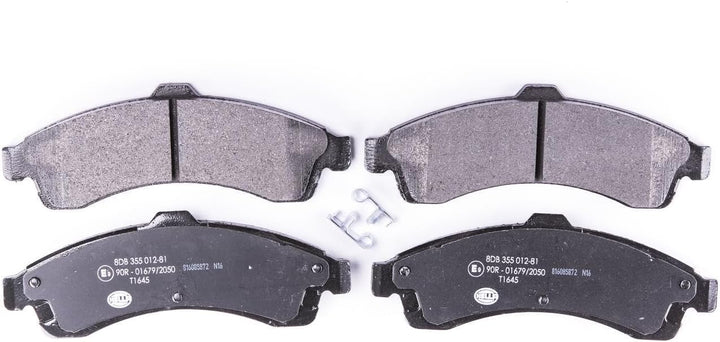 HELLA PAGID 8DB 355 012-811 Bremsbelagsatz - T1645 - Dicke/Stärke: 16.8mm - mit akustischer Verschle