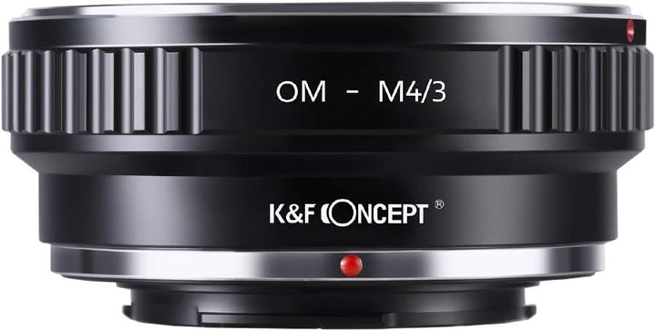K&F Concept OM-M4/3 Objektiv Adapterring für Olympus OM Objektiv auf Micro 4/3 M4/3 Four Thirds Syst