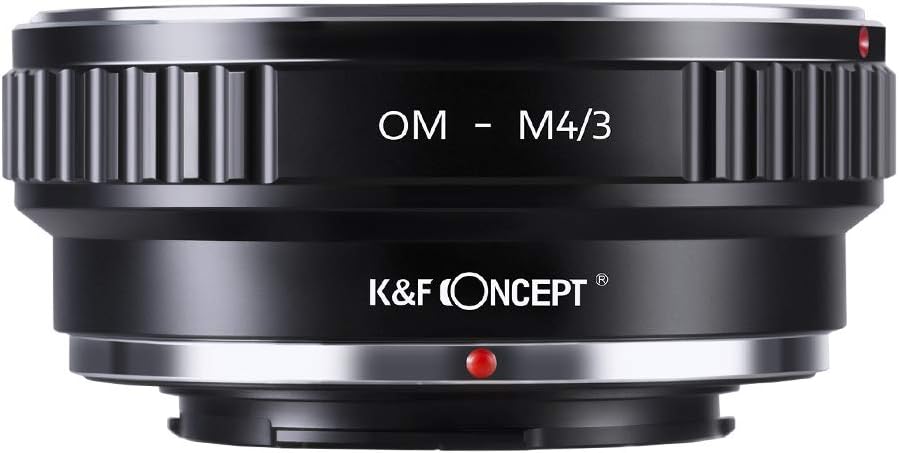 K&F Concept OM-M4/3 Objektiv Adapterring für Olympus OM Objektiv auf Micro 4/3 M4/3 Four Thirds Syst
