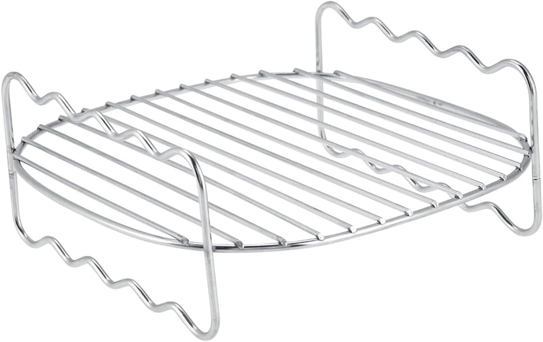 BBQ-Rack, Hähnchenhalter für Backofen Grill Doppelschicht, Edelstahl Hähnchenbräter für Backofen Gri