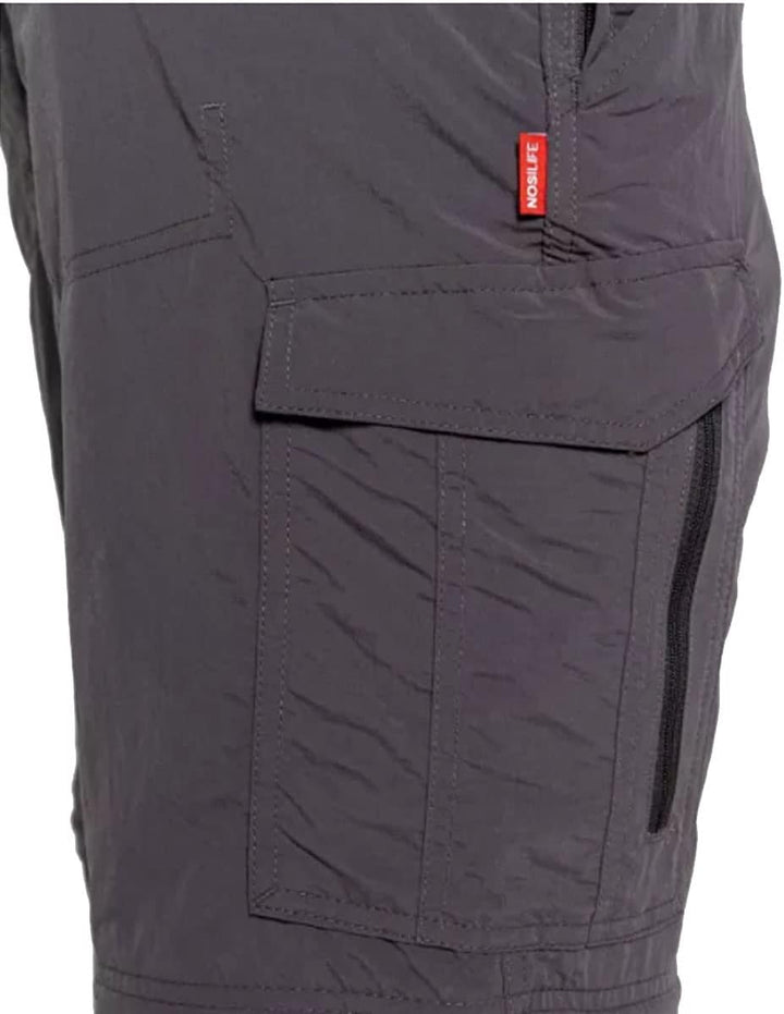 Craghoppers NosiLife wandelbare Herren-Wanderhose, 38S / 29L Schwarz - Black Pepper
