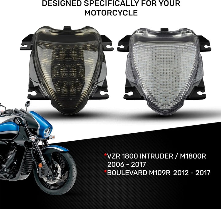 aVDB-moto LED Bremslicht kompatibel mit SUZUKI VZR Intruder 1800 2006-2017, BOULEVARD M109R 2012-201