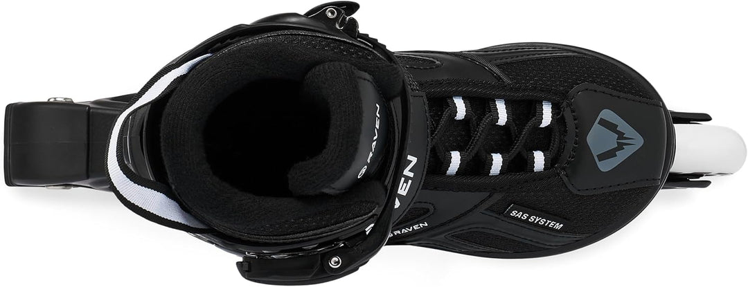 Raven Pulse Black/Mint 2in1 Verstellbare Schlittschuhe und Inline Skates - Inliner für Kinder und Er